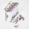 Block Maroon Floral Printed Handmade Hankies Online