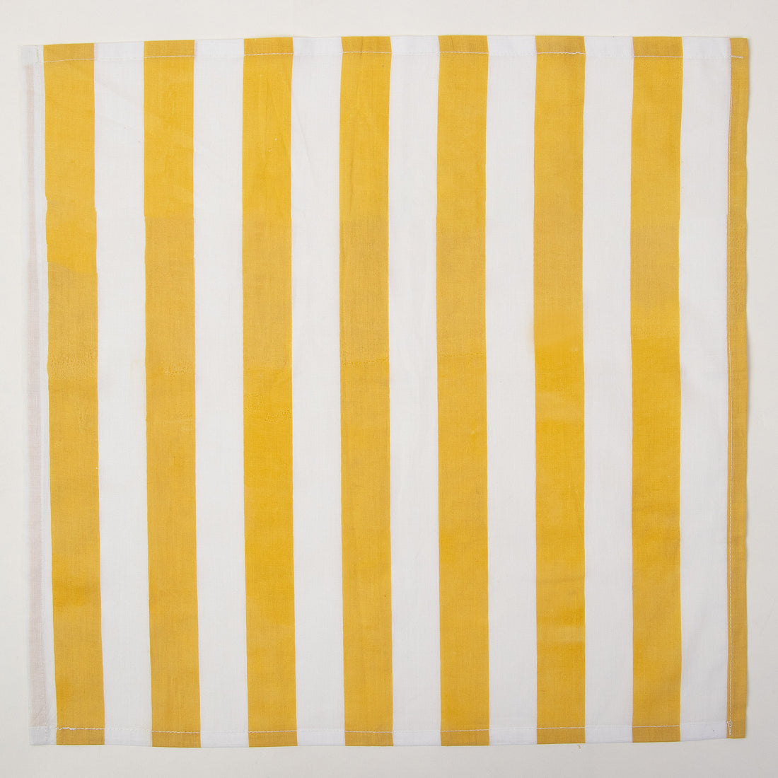 Table Napkin Hand Block Yellow Stripes Print Online