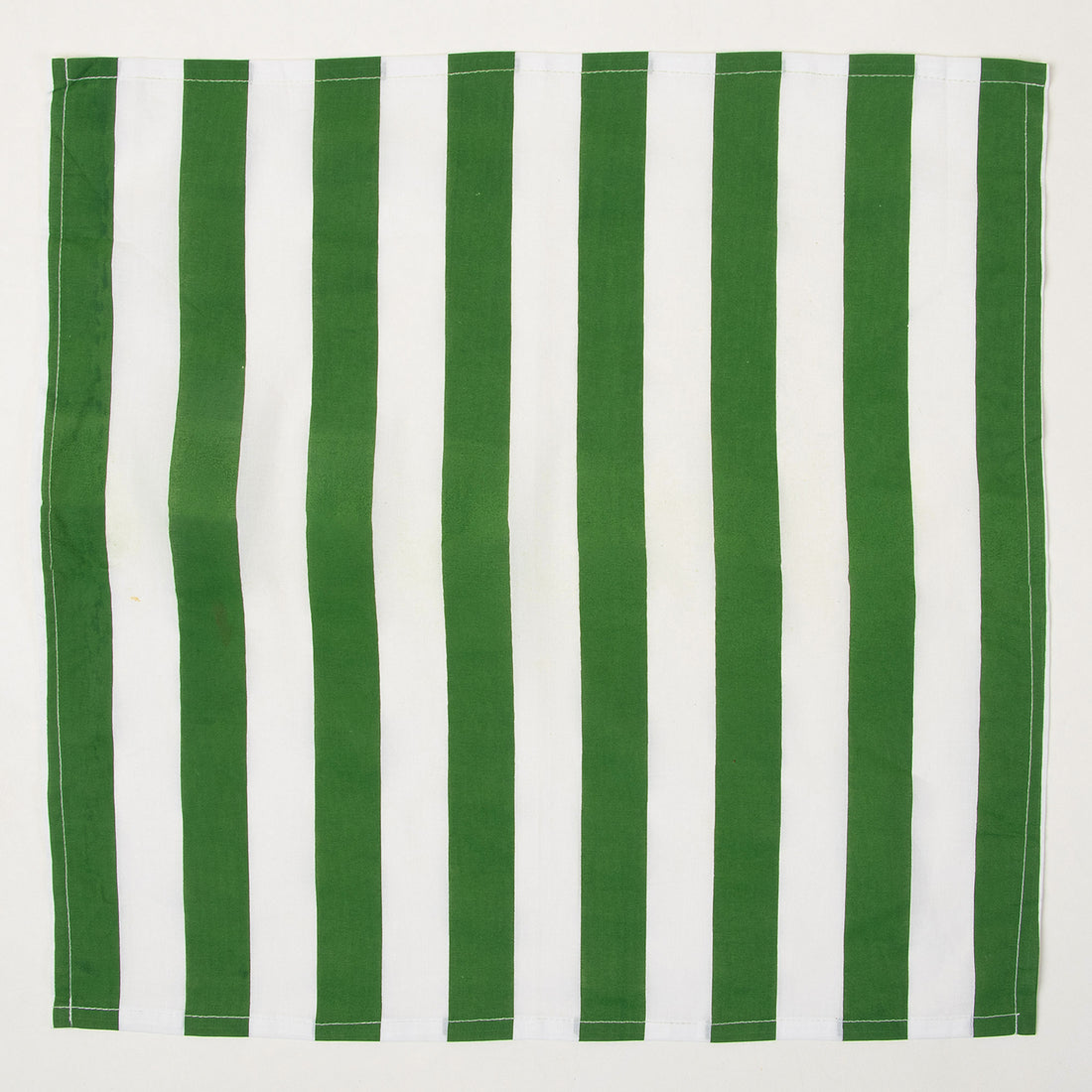Hand Block Green Stripes Print Cotton Napkin Online