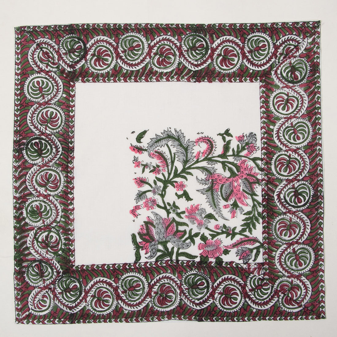 Multicolor Floral Print Cotton Best Napkin Prices Online