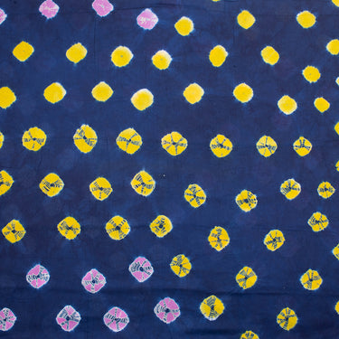 Tie Dye Shibori Polkas Dot Cotton Fabric