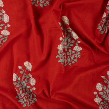 Top Boota Hand Block Printed Cotton Fabric