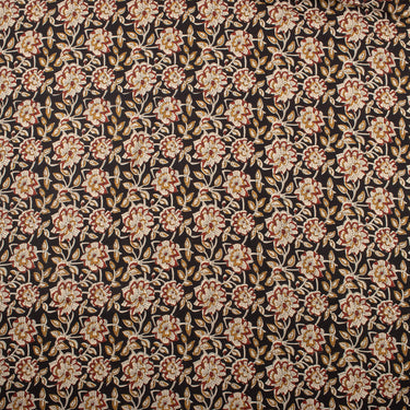 Trendy Floral Hand Printed Cotton Bagru Fabric