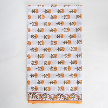 Hand Block Paisley Print Unstitched Suit Material Online