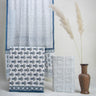Handmade Blue Floral Unstitched Cotton Suits Dress Material
