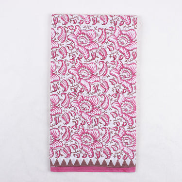 Hand Block Pink Beautiful Suit With Cotton Dupatta Online