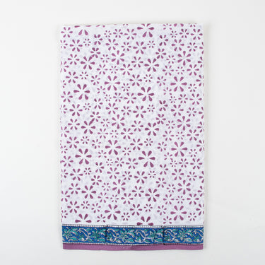 Blue Floral Latest Cotton Suit With Cotton Dupatta