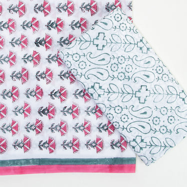 Handmade Unstitched Cotton Suits With Cotton Dupatta Online