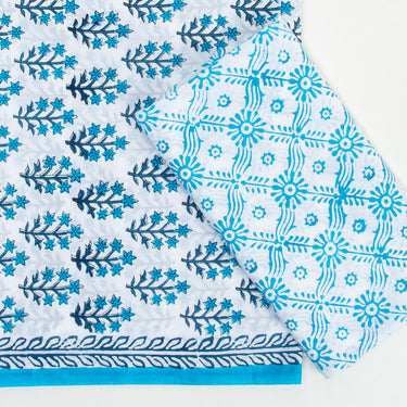 Handmade Flower Printed Cotton Dupatta Suits Online
