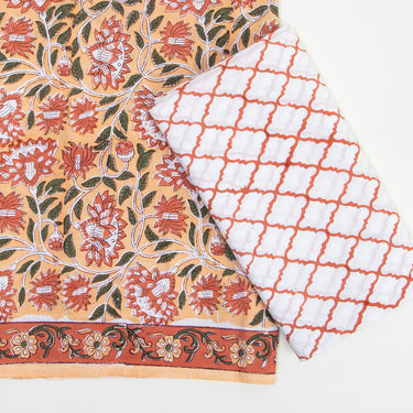 Handmade Printed Soft Cotton Suit Set With Dupatta