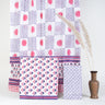 Pink Floral Print Salwar Suit Piece Cotton With Cotton Dupatta