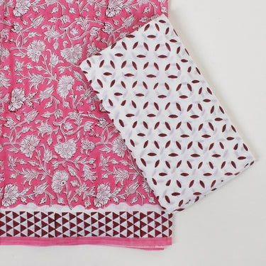 Cotton Unstitched Suit Fabric With Cotton Dupatta Online