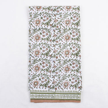 Floral Unstitched Suit Set with Kota Doria Dupatta
