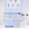Block Unstitched Suits Cotton With Kota Doria Dupatta