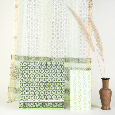 Soft Cotton Unstitched Suit Set with Toiletry Bag Gifts Sets For Women