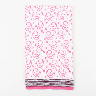 Pink Paisley Cotton Suits With Kota Doria Dupatta