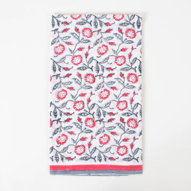 Floral Print Jaipuri Pure Cotton Suits With Kota Doria Dupatta