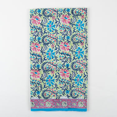 Floral Block Printed Salwar Organza Dupatta Suits Online