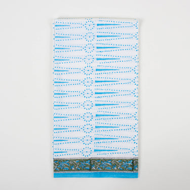 Block Printed Cotton Dupatta With Organza Dupatta Online