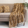 Unique Gifts for Her - Leopard Sofa Blanket with Cushion Cover
