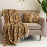 Unique Gifts for Her - Leopard Sofa Blanket with Cushion Cover