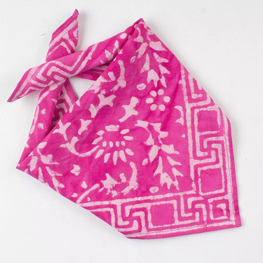 Unisex Hand Block Printed Soft Cotton Hair Bandana Cloth