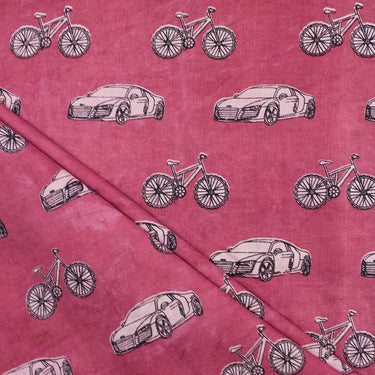 Vehicle Cotton Hand Block Printed Dabu Running Fabric