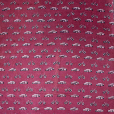 Vehicle Cotton Hand Block Printed Dabu Running Fabric