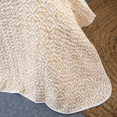 Voile Cotton Block Print Kantha Quilt