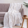 White Muslin Cotton Gauze Throw Blanket For Sofa Decor