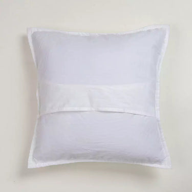 White Premium Handmade Solid Kantha Quilted Cushion Covers