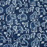 Wild Animal Hand Block Printed Indigo Clothing Online