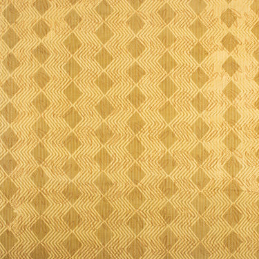Yellow Dabu Hand Block Printed Organic Kantha Fabric