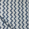 Zig Zag Hand Block Print Indigo Fabric