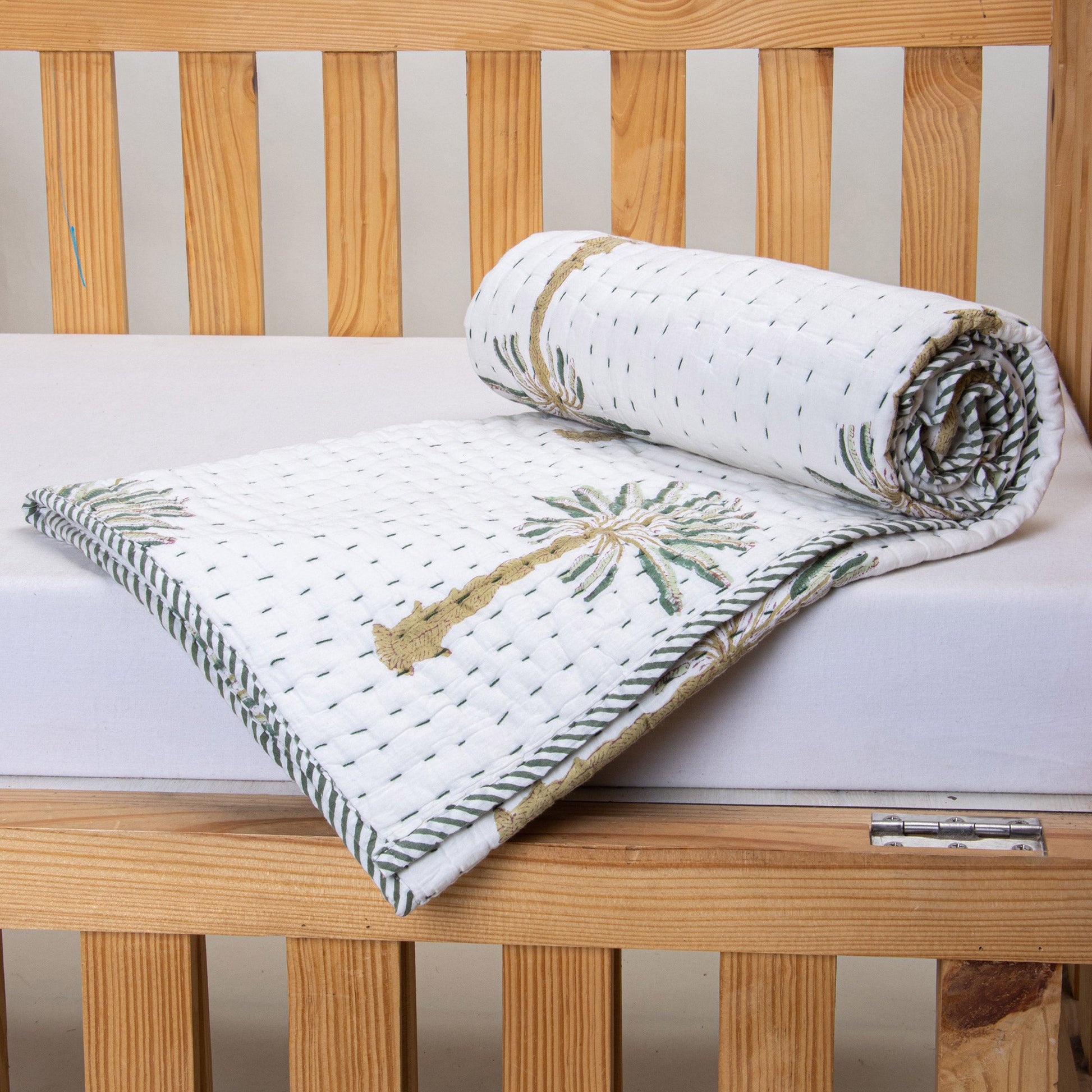 Mulmul Cotton Kantha Baby Blankets For Winter Online